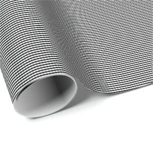 Papier Cadeau Vagues de perception en noir et blanc,