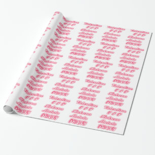 Papier Cadeau Valentine bout hakunamatata drôle couleurs romanti