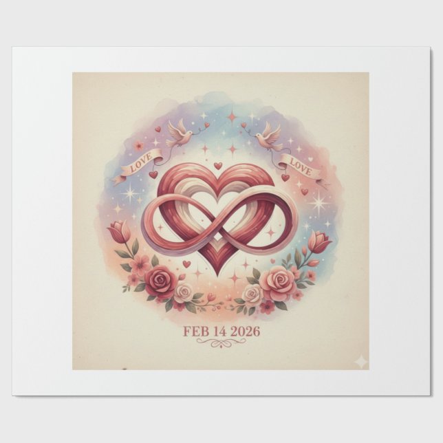 Papier Cadeau valentine mug set (Plat)