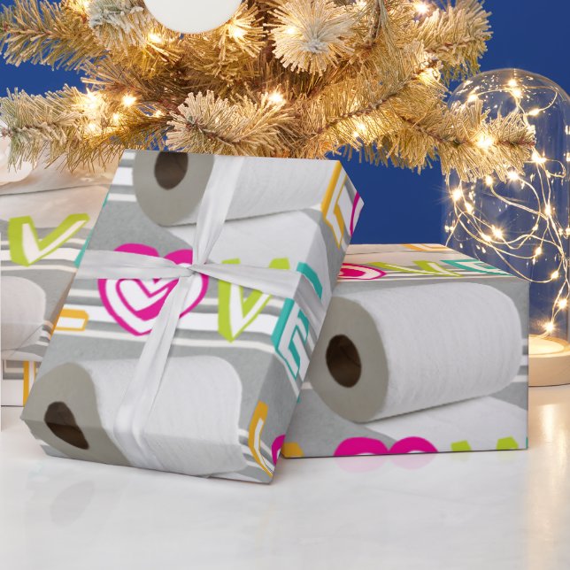 Papier Cadeau Valentine's Day Wrapping Toilet Paper Love (Vacances)