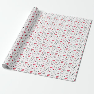 Papier Cadeau Valentine's Hearts Arrow sans couture