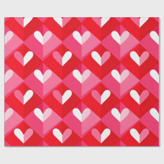 Papier Cadeau Vantage Red and White Valentine Wrapping Paper