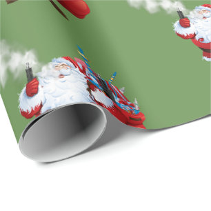 Papier Cadeau VAPE   Vaping Père Noël Joyeux Noël