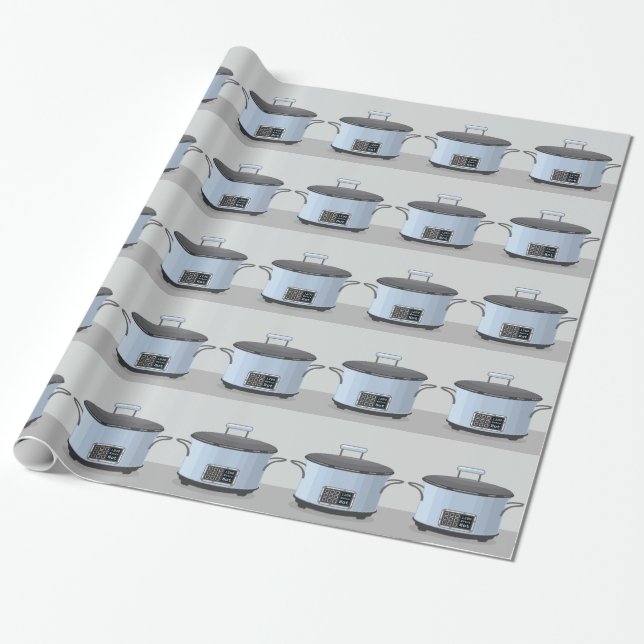Papier Cadeau Vecteur à cuisson lente de pot de cruche (Déroulé)