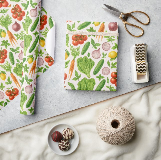Papier Cadeau Vegetable Garden Wrapping Paper (Artisanat)