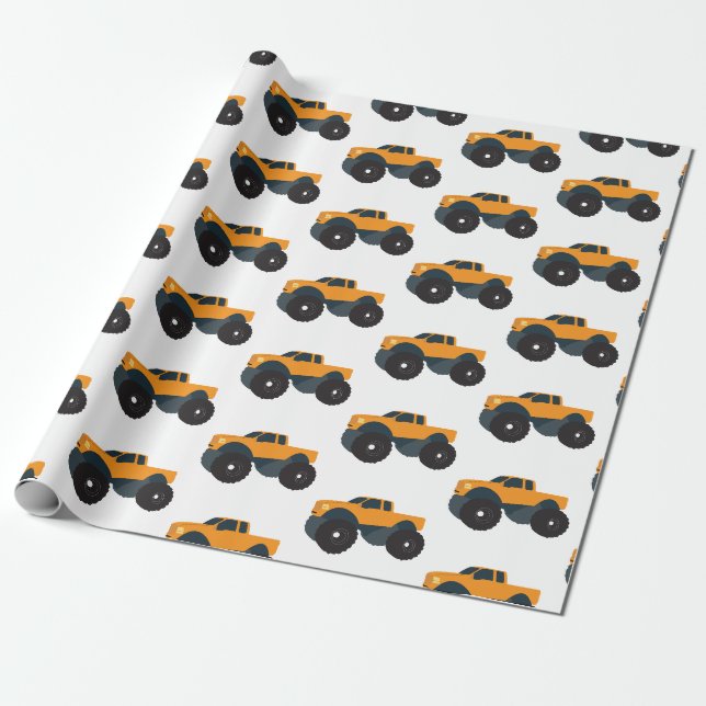 Papier Cadeau Véhicule monstre (Déroulé)