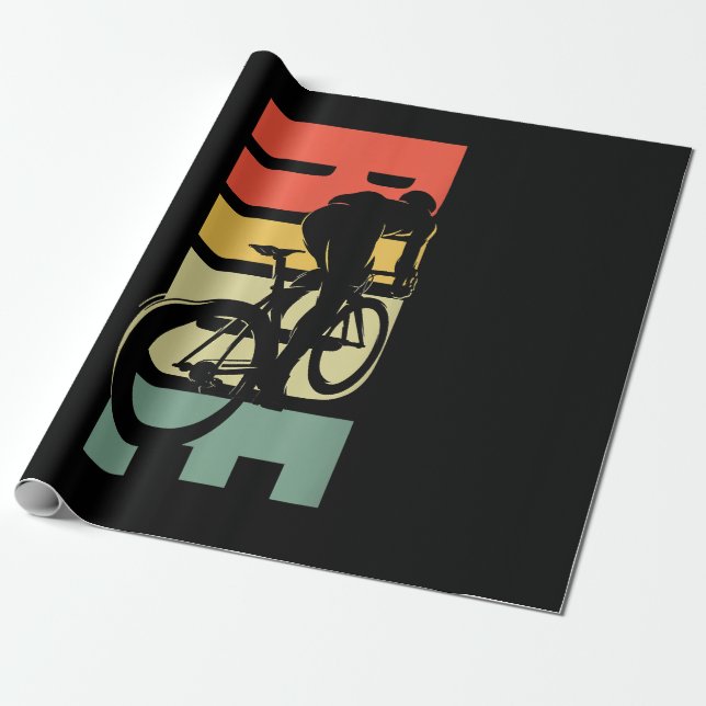 Papier Cadeau Vélo de route à vélo (Déroulé)