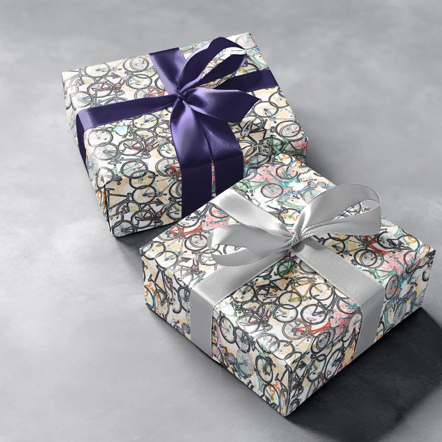 Papier Cadeau vélo . vélo / vélo bien (Créateur téléchargé)