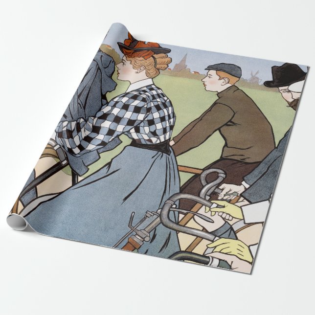 Papier Cadeau Vélo, Vélos, Van Caspel (Déroulé)
