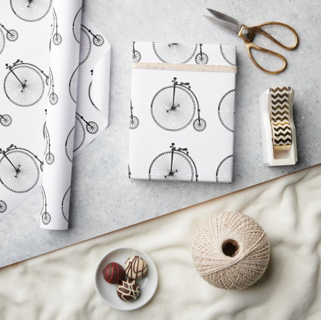 Papier Cadeau Vélo vintage (Artisanat)