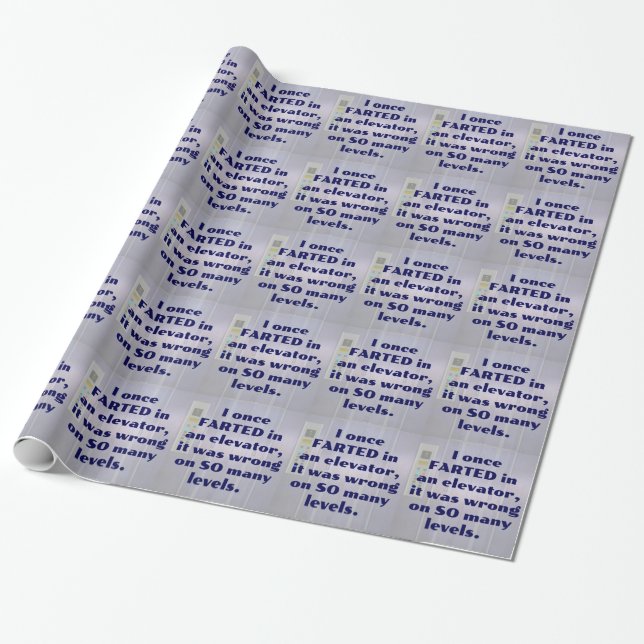 Papier Cadeau Vendu dans un ascenseur, FART JOKE, DAD JOKE (Déroulé)
