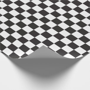 Papier Cadeau Vérificateurs en tableau de bord noir et [blanc]