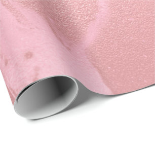 Papier Cadeau Verre de marbre rose rose bonbon Abstrait