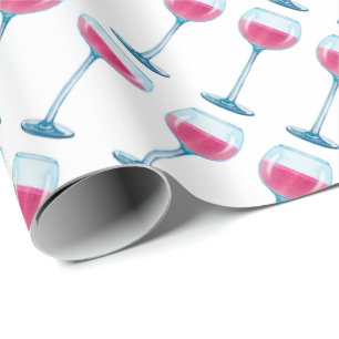Papier Cadeau Verre d'enveloppe de cadeau de vin