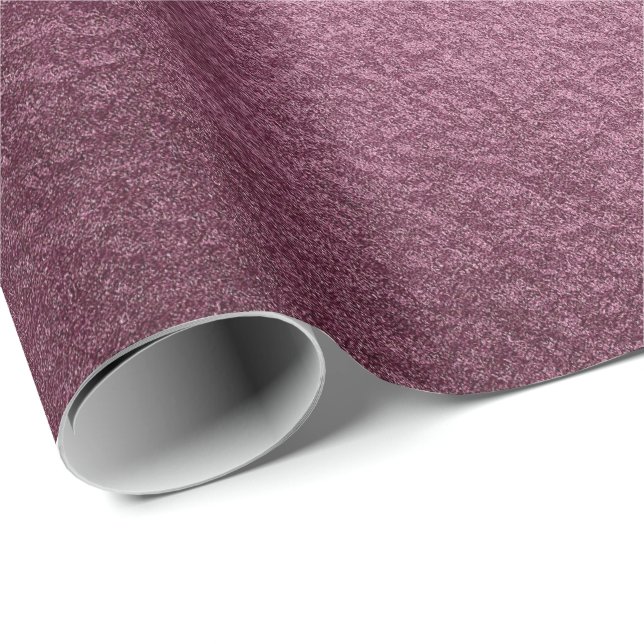Papier Cadeau Verre Elégant Métallurgique Urbain Burgundy Beet (Coin rond)
