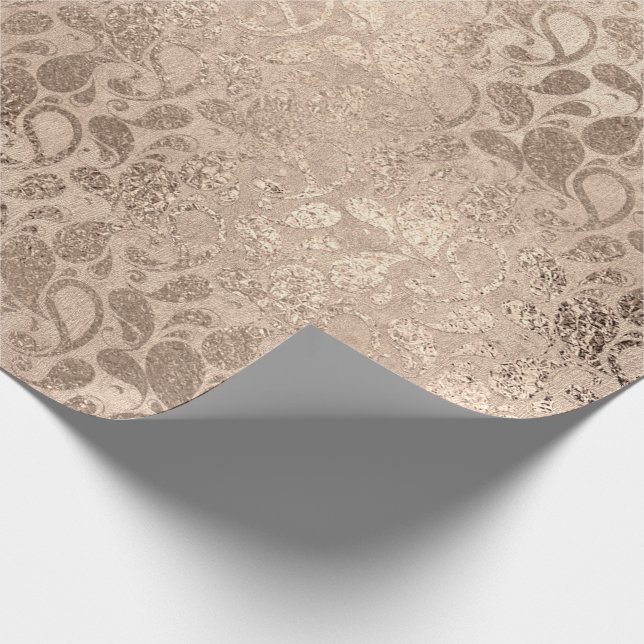 Papier Cadeau Verre floral de titane précoce Glam brillant (Coin)