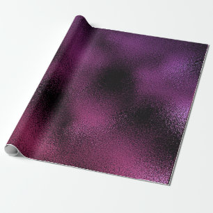 Papier Cadeau Verre rose violet en verre noir brillant