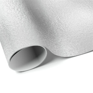 Papier Cadeau Verre urbain argenté gris nacré blanc minimal