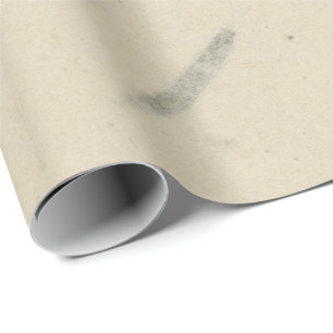 Papier Cadeau Verre vert d'herbe Florale naturel Beige crème