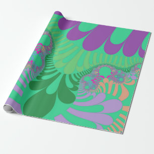 Papier Cadeau Vert arc-en-ciel