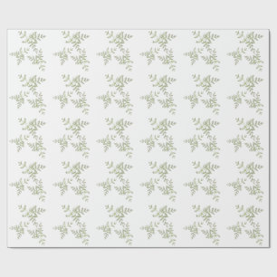 Papier Cadeau vert de printemps 