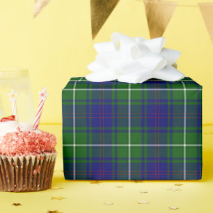 Papier Cadeau Vert et bleu MacNeil Tartan Plaid