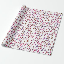 Vestige d'oiseaux en rose et pourpre