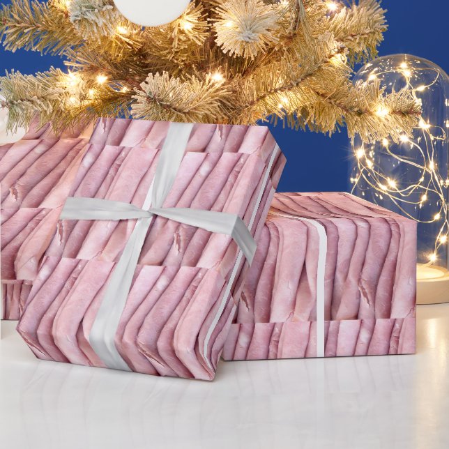 Papier Cadeau Viande de déjeuner de jambon (Vacances)