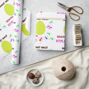 Papier Cadeau viande douce de style bizarre