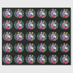 Papier Cadeau Vibes de Licorne Magique 