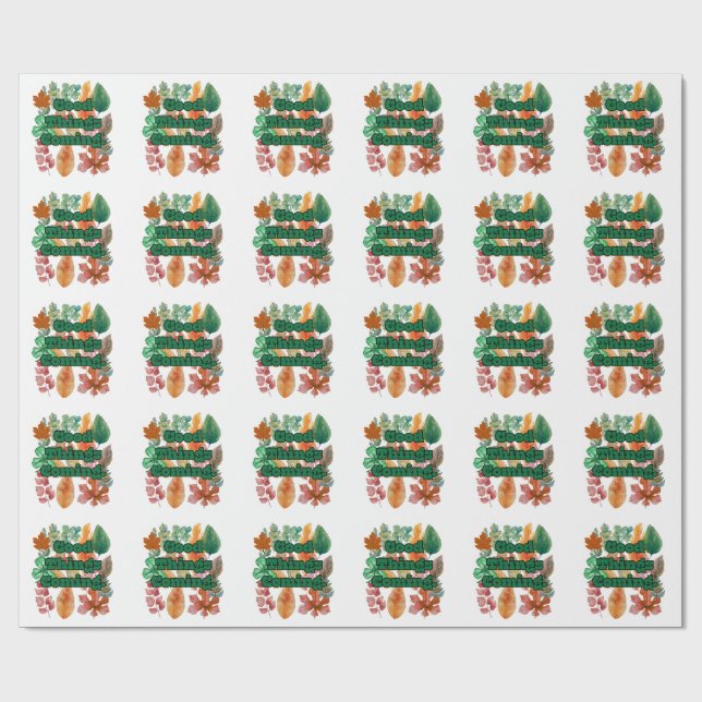 Papier Cadeau vibes positives (Plat)