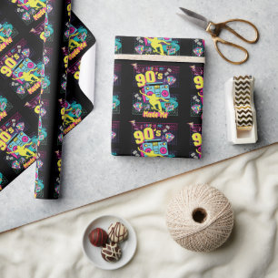 Papier Cadeau Vibes Retro, Hip hop des années 90, m'a fait