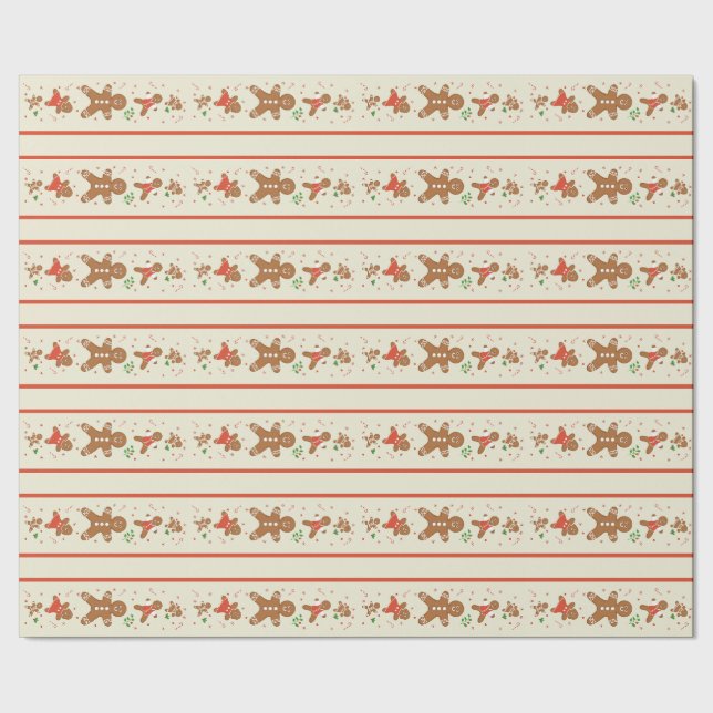 Papier Cadeau Vickie’s Gingerbread Parade-Cream (Couture)