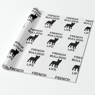 Papier Cadeau vie de bulldog français