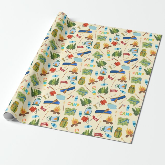 Papier Cadeau Vie du camping (Déroulé)