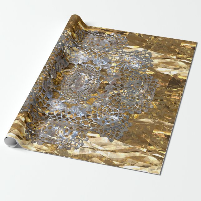 Papier Cadeau Vieil élégant chic de Hollywood (Déroulé)