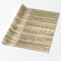 Vieille feuille de musique vintage