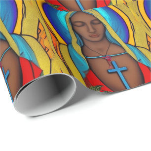 Papier Cadeau Vierge Marie 