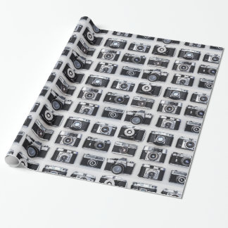 Papier Cadeau Vieux Caméra Collector Photographes Envelopper
