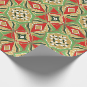 Papier Cadeau Vieux Motif de Noël III