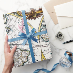 Papier Cadeau Vieux papier d'emballage de fête amusant carte