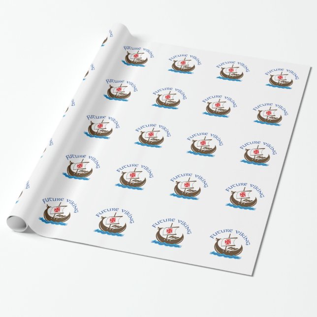 PAPIER CADEAU VIKING FUTUR (Déroulé)