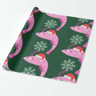 Papier Cadeau vilain crêpe de Noël père Noël snowflacon