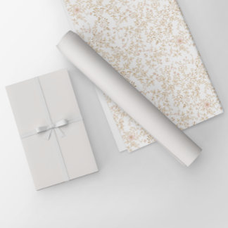 Papier Cadeau Villa grecque minimaliste couleur unie blanc réser