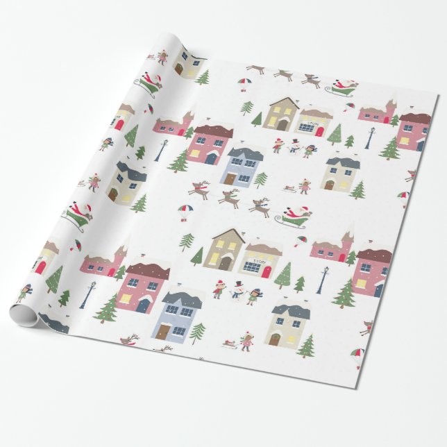Papier Cadeau Village de vacances (Déroulé)