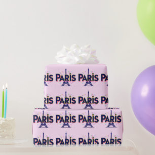 Papier Cadeau Ville de Lumières : Typographie audacieuse d'art p