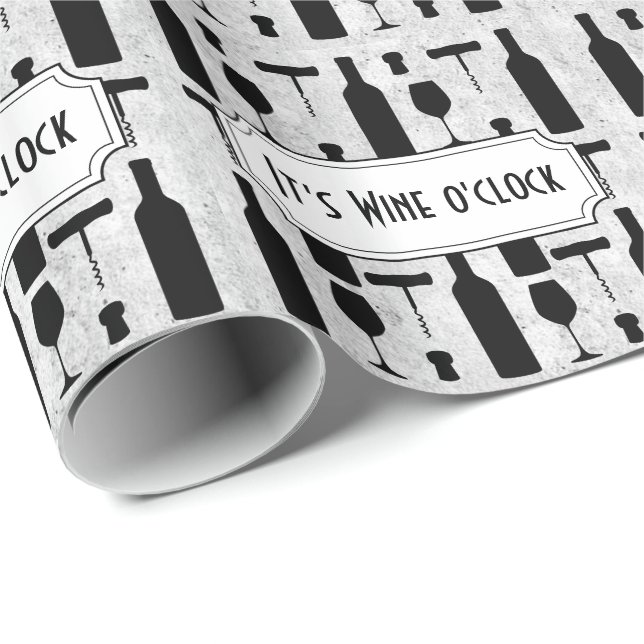 Papier Cadeau Vin (Coin rond)