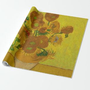 Papier Cadeau Vincent Van Gogh 15 Tournesols Peinture