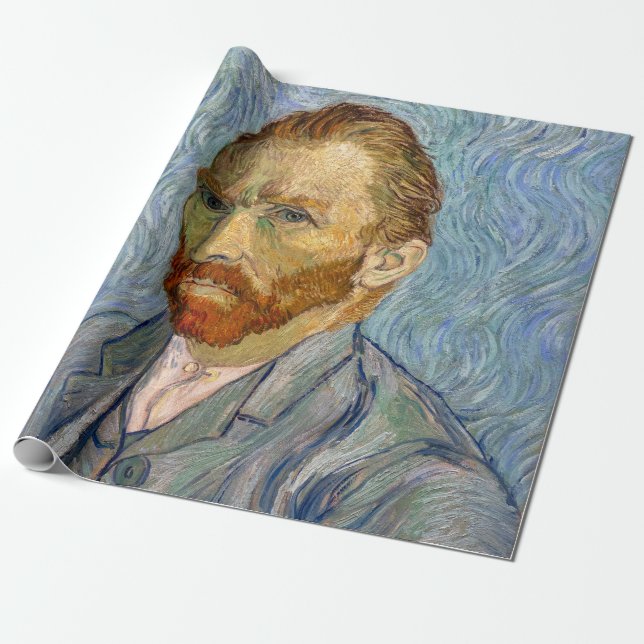 Papier Cadeau Vincent Van Gogh - Autoportrait (Déroulé)