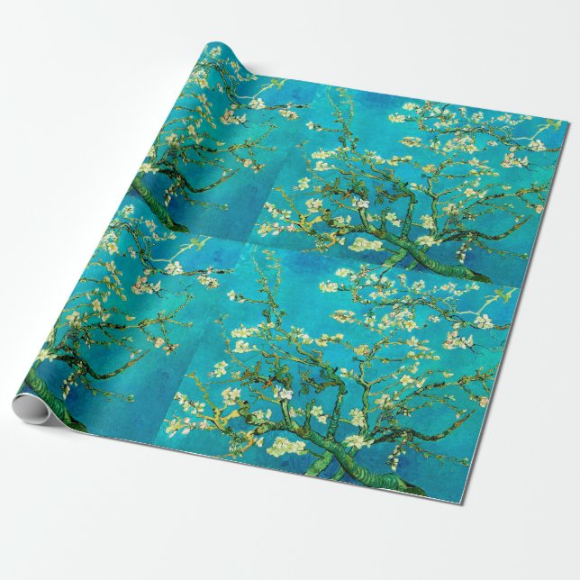 Papier Cadeau Vincent Van Gogh Beaux-Arts en amande (Déroulé)